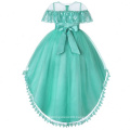 Hot Sale High Quality New Model Sleeveless Embroidered Flower Western children wedding dress girl